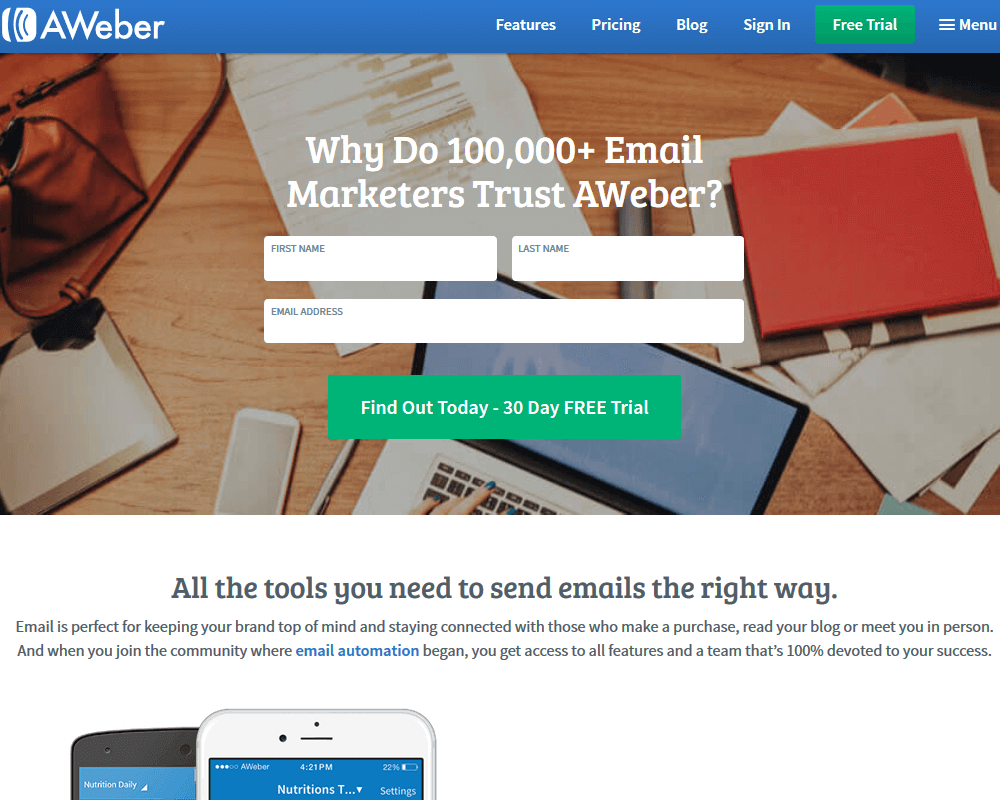 AWeber - MailChimp Alternatives