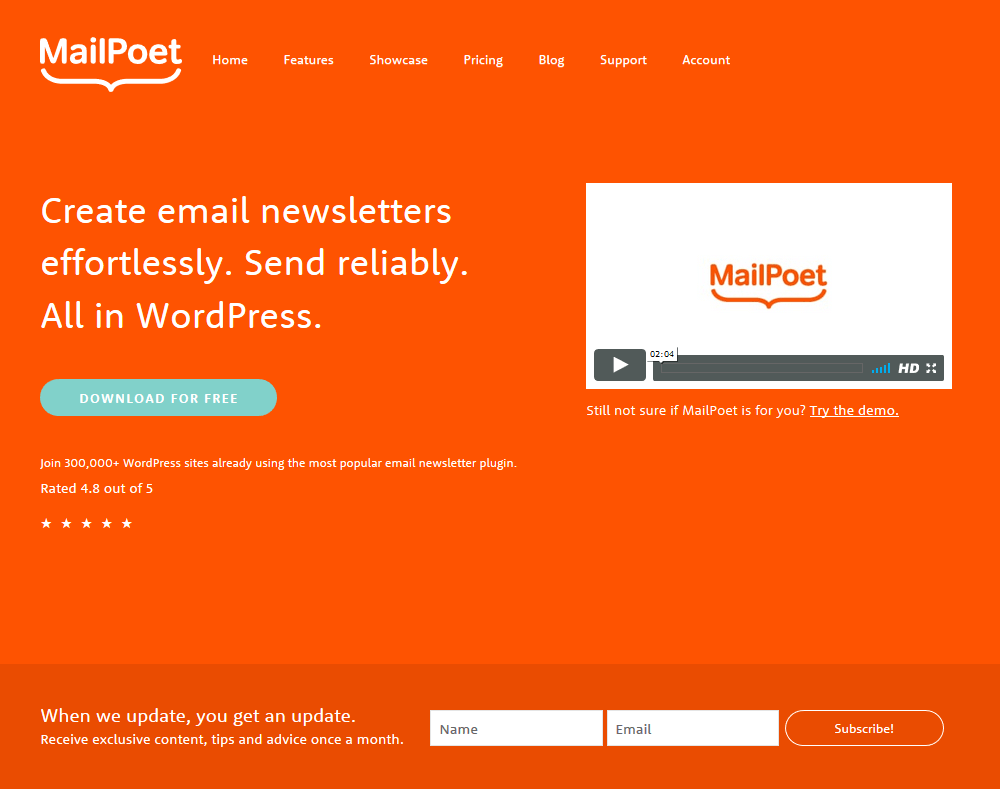 MailPoet - MailChimp Alternatives