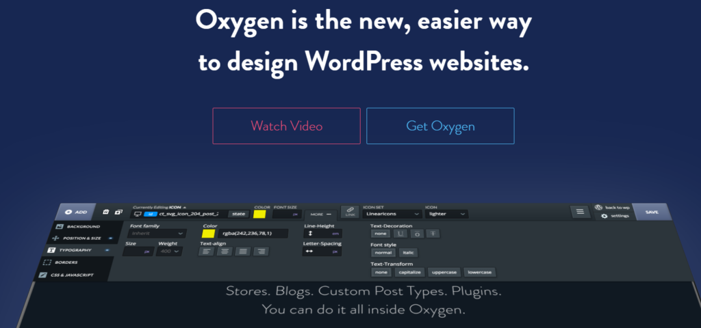 oxygen wordpress website builder for developers