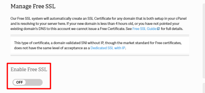Easy free SSL
