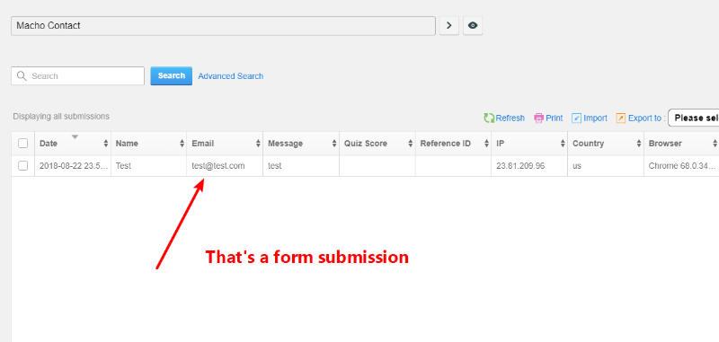 in-dashboard entries
