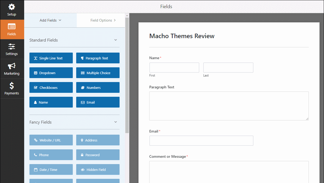 rearranging form fields