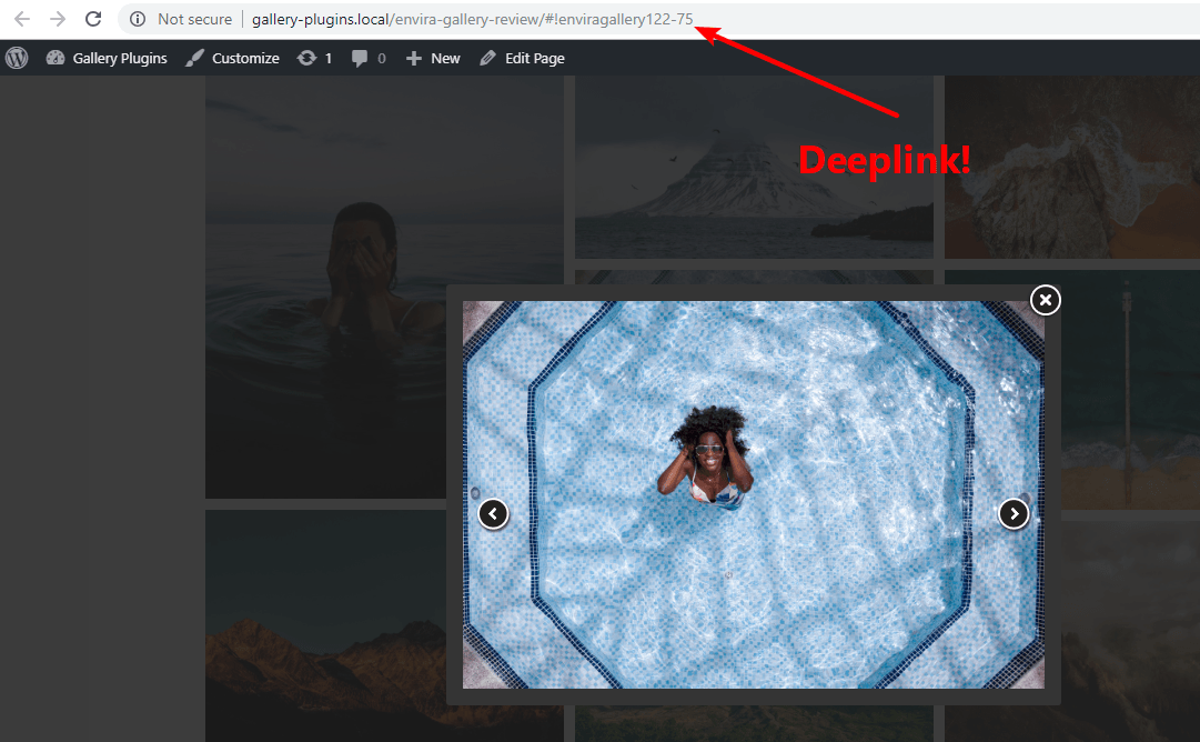 Image deeplinking