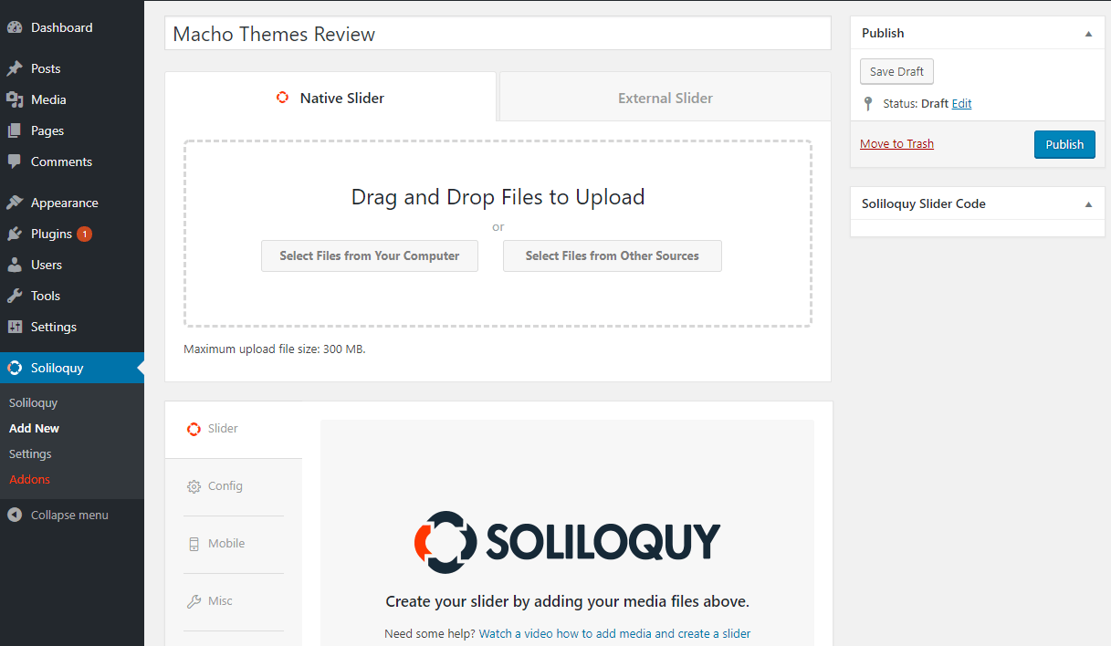 Soliloquy sources