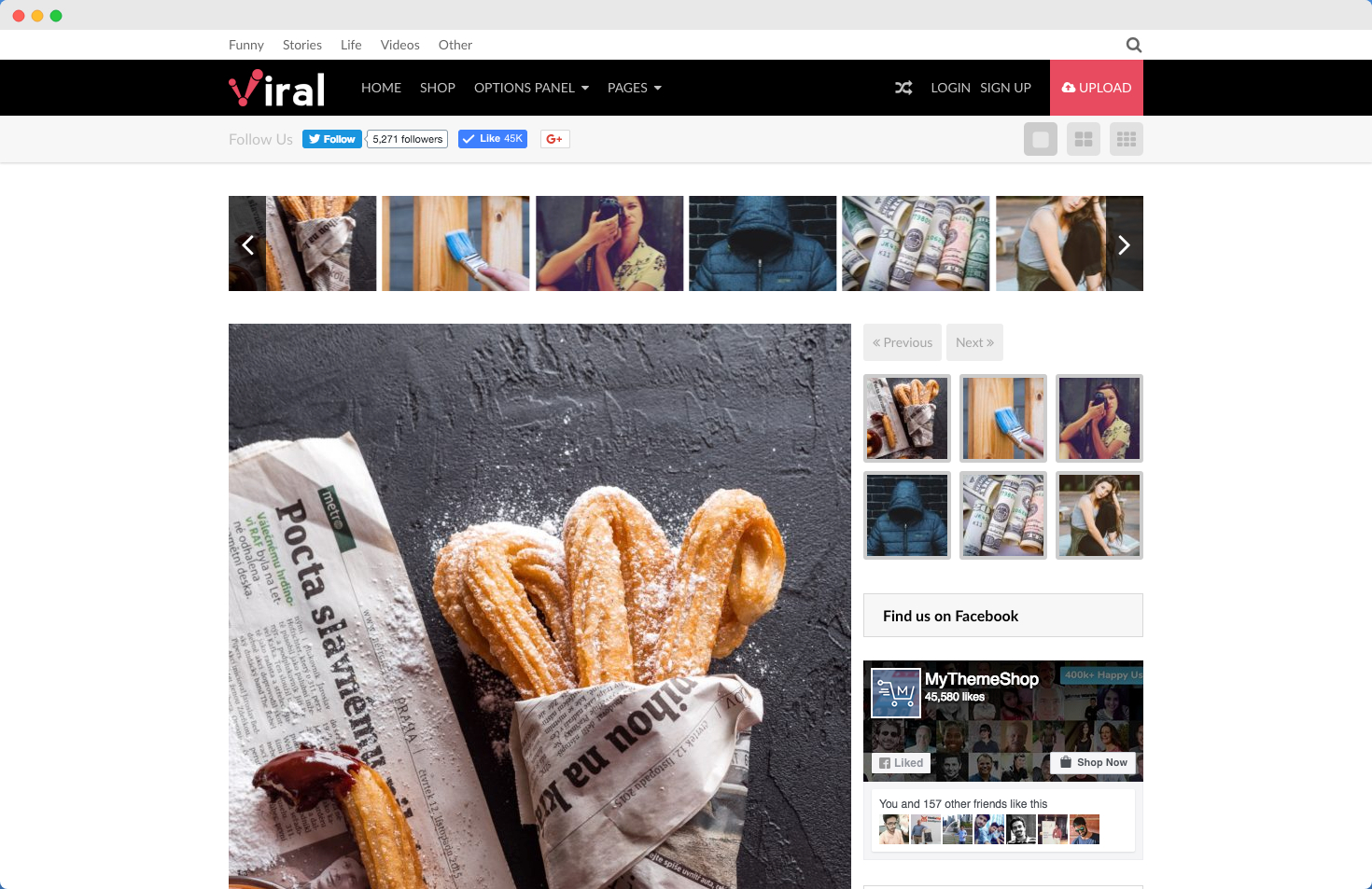 viral theme demo