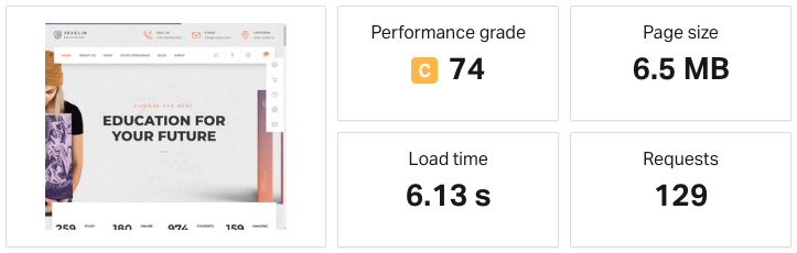 jevelin theme speed