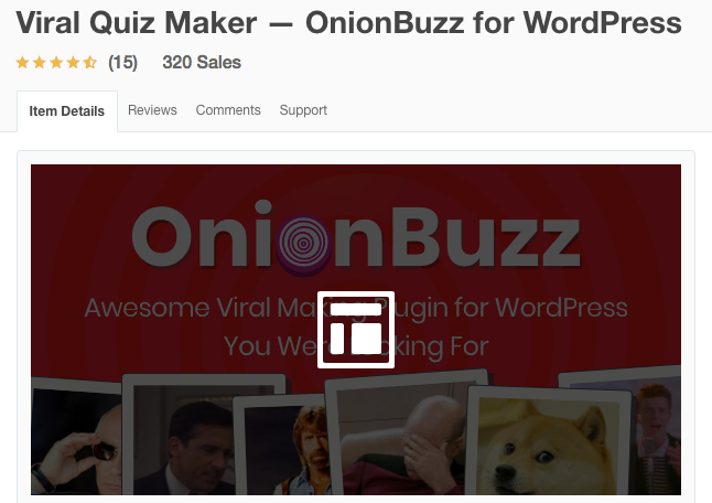 Viral Quiz Maker Onion Buzz For WordPress - WordPress quiz Plugins